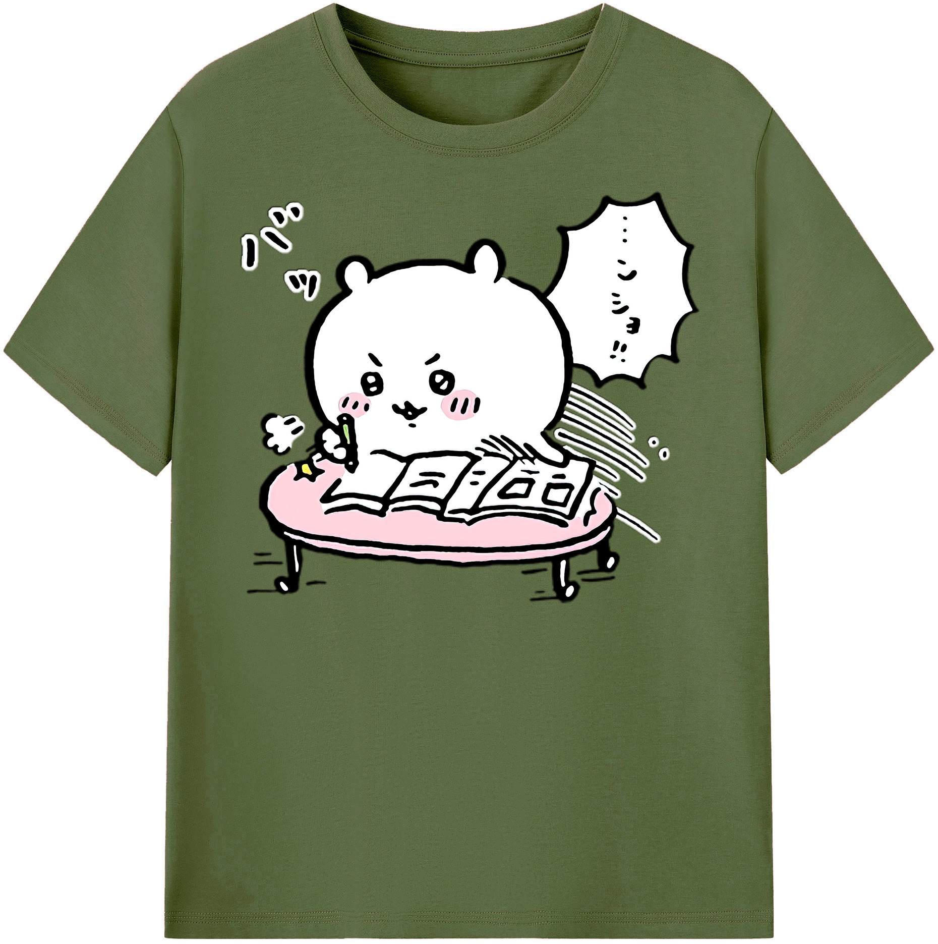 （画像用） ちいかわ ちいかわ Chii-kawa chiikawa 綿100％半袖Tシャツ（フロントプリント）